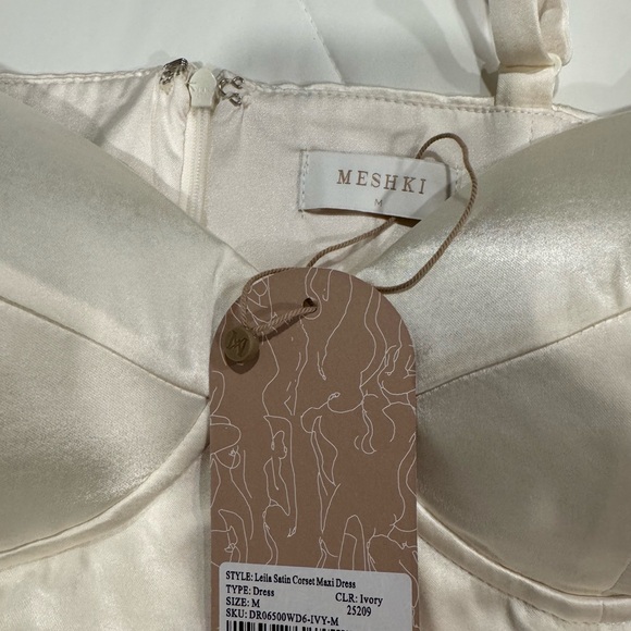 Meshki Leila Satin Corset Dress NWT - Picture 5 of 5